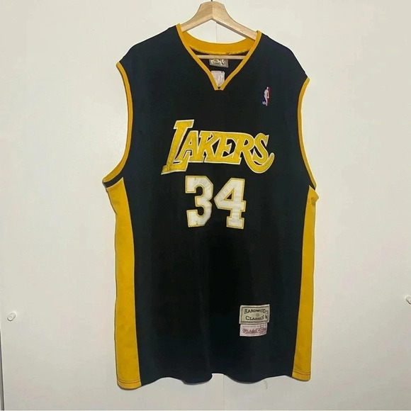 Lakers  34 O’Neal Mitchell & Ness classic NBA jersey vintage collectibles L - Picture 1 of 8
